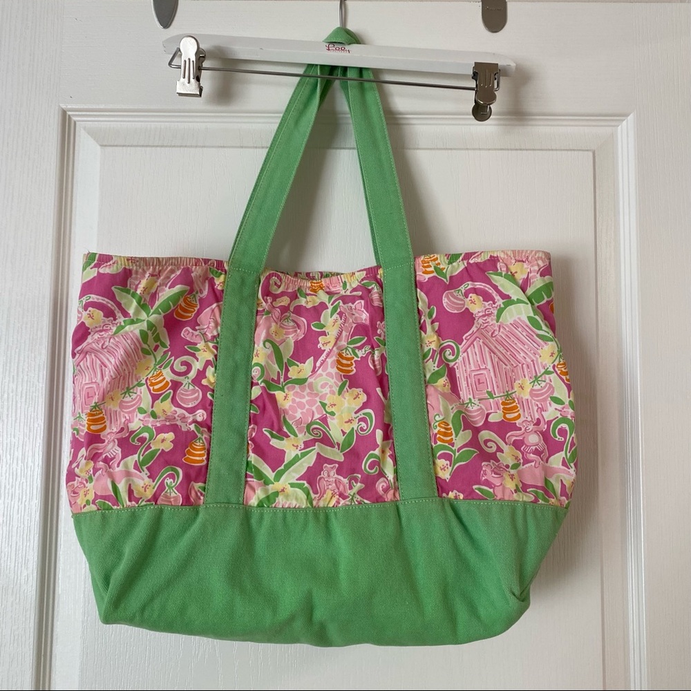 Lilly Pulitzer Slathouse Rock fabric & Canvas Tote Bag